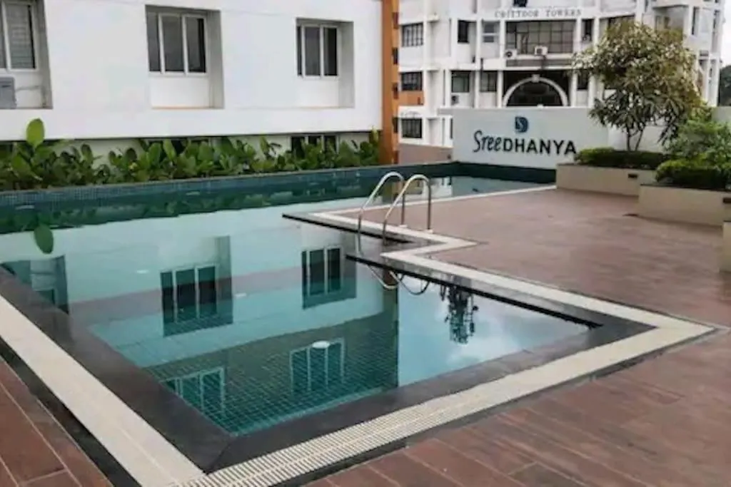 Luxurious Apartment With A Pool And Gym Near Trivandrum Railway Station Thiruvananthapuram