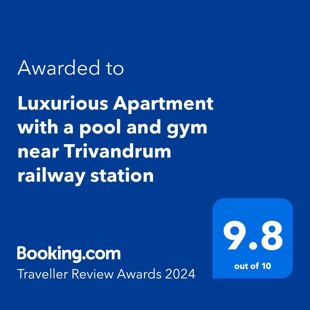 Luxurious Apartment With A Pool And Gym Near Trivandrum Railway Station Thiruvananthapuram